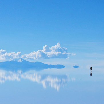 ボリビアのウユニ塩湖