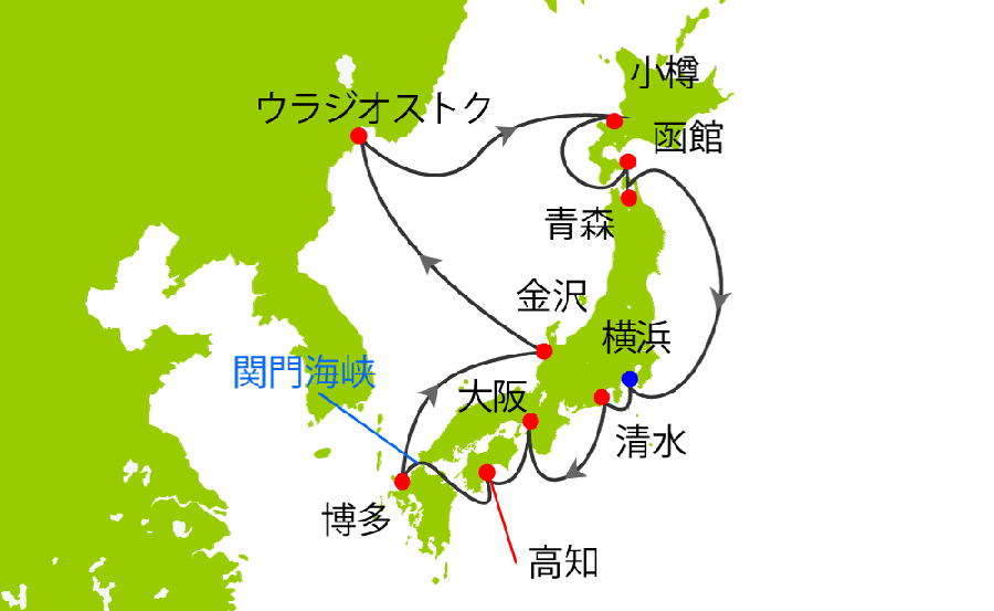 航海経路図