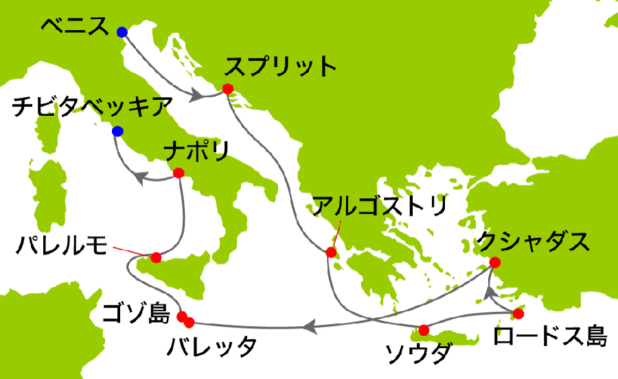 航海経路図