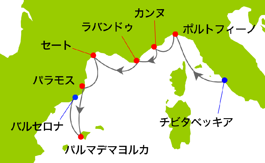 航海経路図