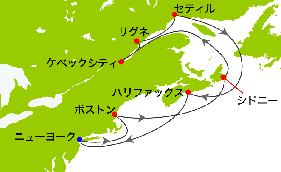 航海経路図